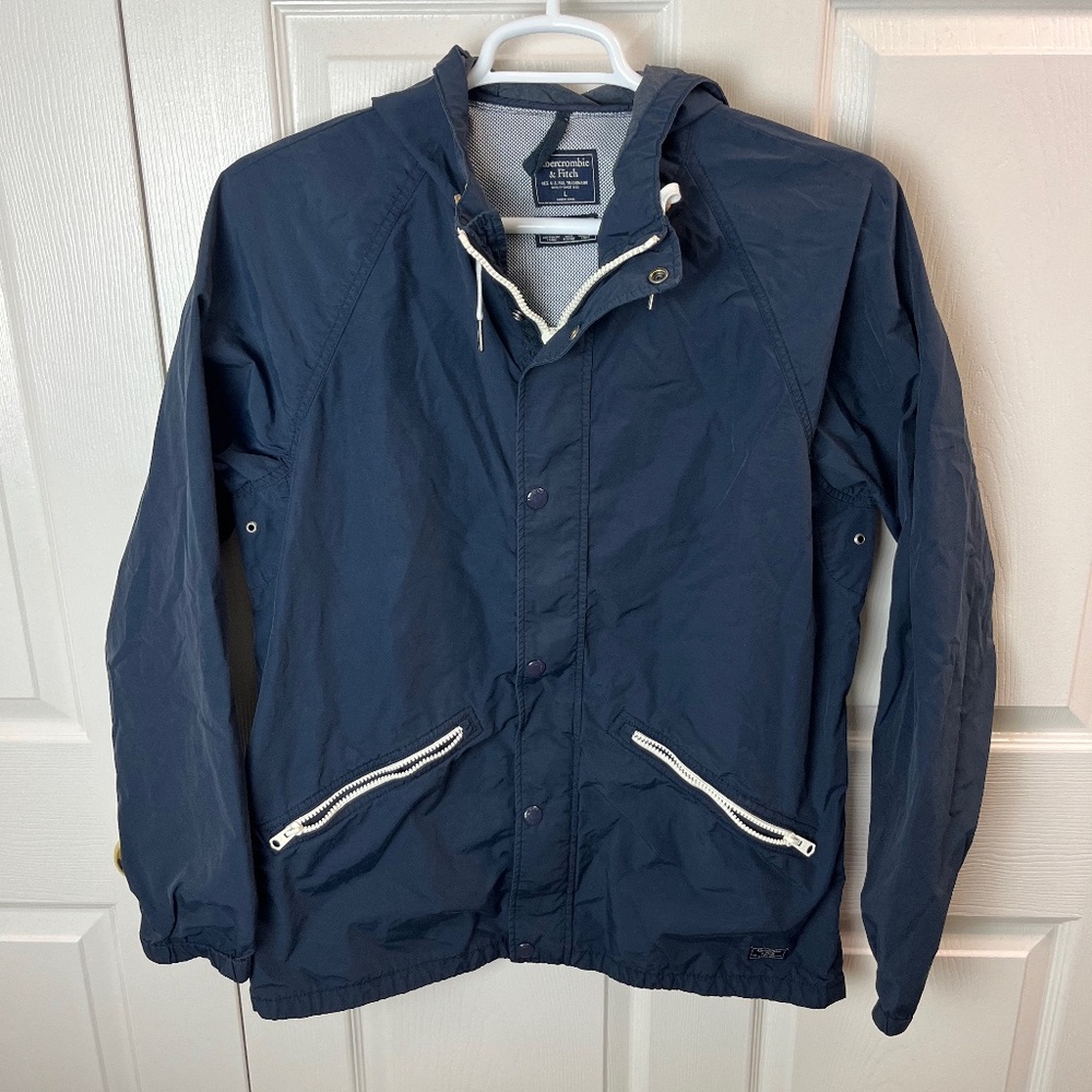 Men's Abercrombie & Fitch Hooded Full Zip Water Resistant Jacket